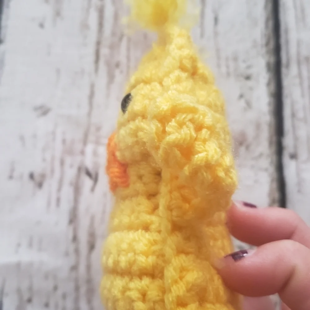 Dark Yellow crochet Easter Peep
